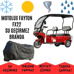 Fayton FX22 Kabinli Elektrikli E Car Araç Brandası Su Geçirmez